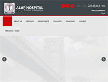 Tablet Screenshot of alaphospital.com